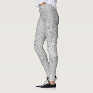 Legging Flores de Silver Hibiscus