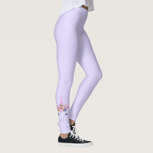 Legging Flores de Unicórnio Fofas Fabulosas Rosto 2