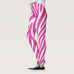 Legging Flores de Zebra Rosa
