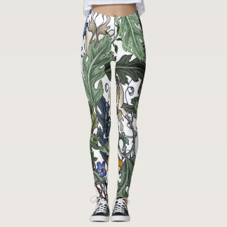 Legging Flores, deco de arte, moderno, sem costura.
