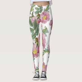 Legging Flores doces padrão de verão tendências bonito bra