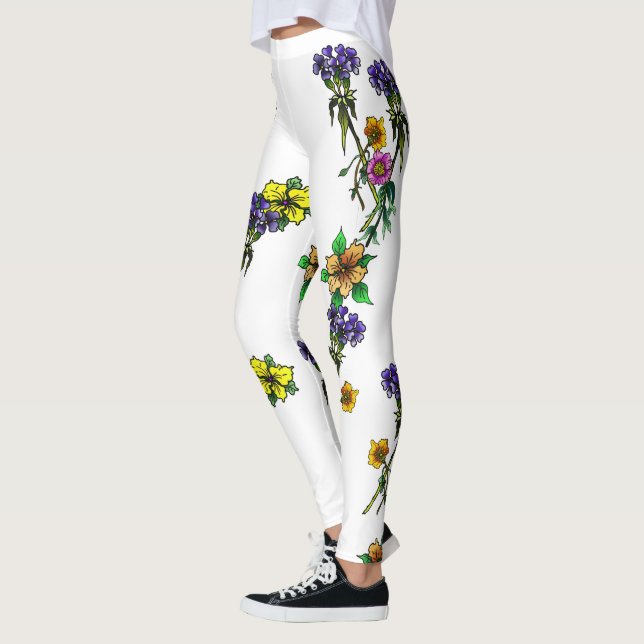 Legging Flores em chuva (Esquerda)