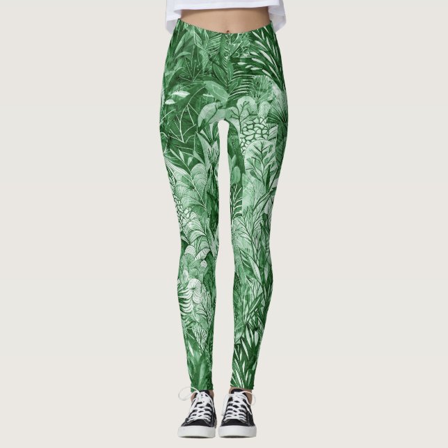Legging Flores Encantadas na Floresta (Frente)