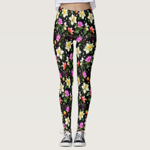 Legging Flores Fantásticas Coloridas