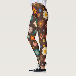 Legging Flores Florais Elegantes Primavera Watercolor Mulh