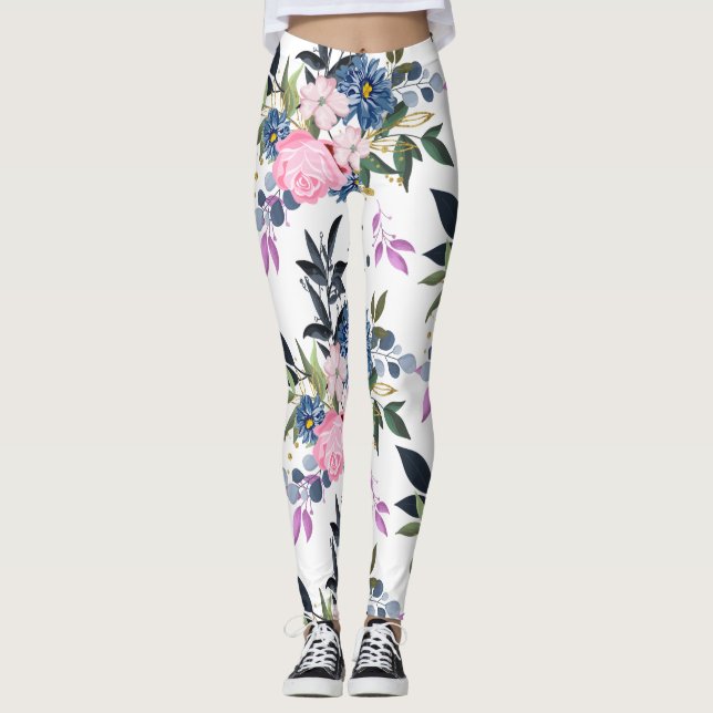 Legging Flores florestais (Frente)