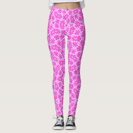 Legging Flores Fuchsia