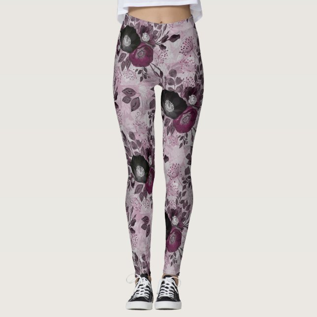 Legging Flores impermeáveis. (Frente)