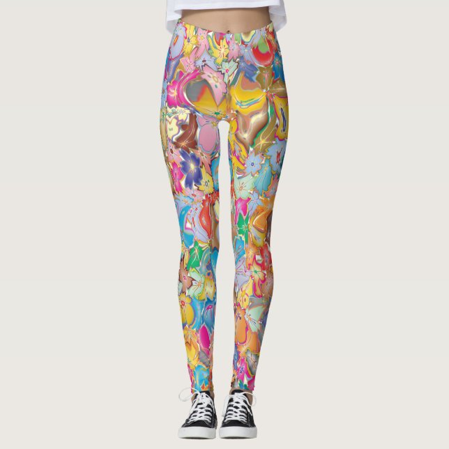 Legging Flores Loucas (Frente)