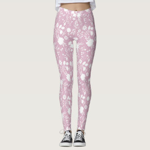 Legging Flores na rede 01.bx4 Lpink BG