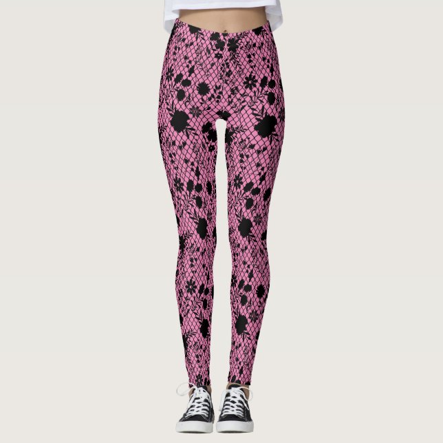 Legging Flores na rede 01.wx4 rosa BG (Frente)