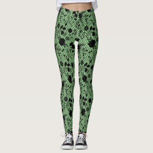 Legging Flores na rede 01.wx4 verde BG
