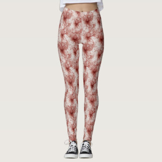 Legging Flores no Véu Escarlate