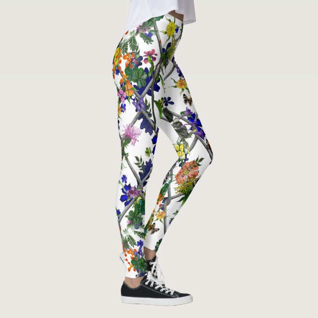 Legging Flores numa cerca (Direita)