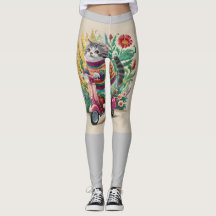 flores - patinete - natureza - gato - capricho