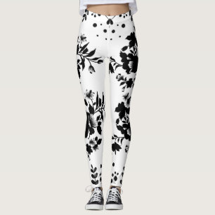 Legging Flores pretas