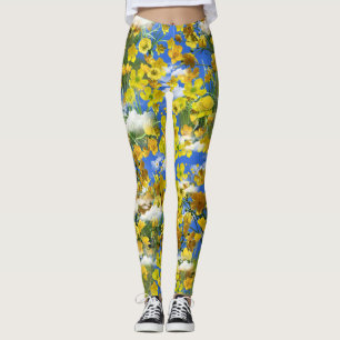 Legging Flores primavera Buterglass nas nuvens