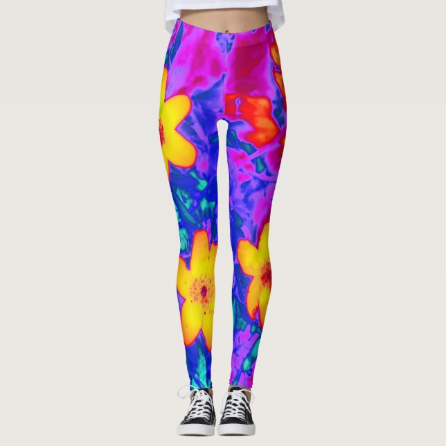 Legging flores psicodélicas 4 (Frente)