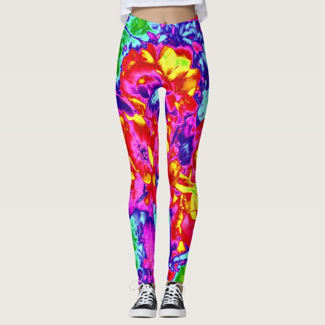 Legging flores psicodélicas 5 (Frente)