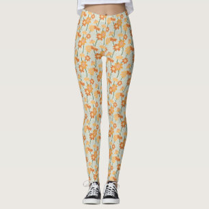 Legging Flores retrorreflectoras bonito mudas na década de
