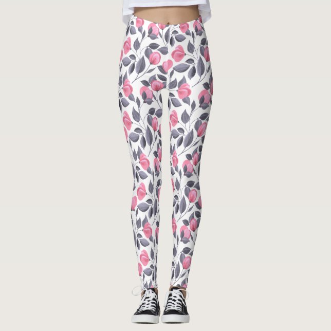 Legging Flores românticas 1 (Frente)