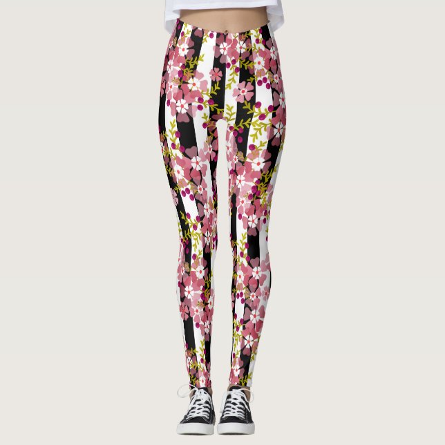 Legging Flores rosa (Frente)
