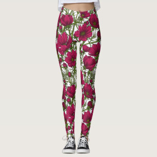 Legging Flores rosa Cosmos