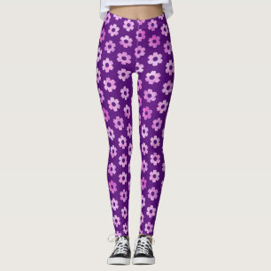 Legging Flores Roxas