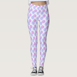 Legging Flores Roxas E Azuis
