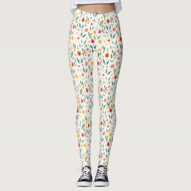 Legging Flores São A Arte Da Natureza (Frente)