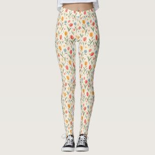 Legging Flores são a língua mais verdadeira do amor