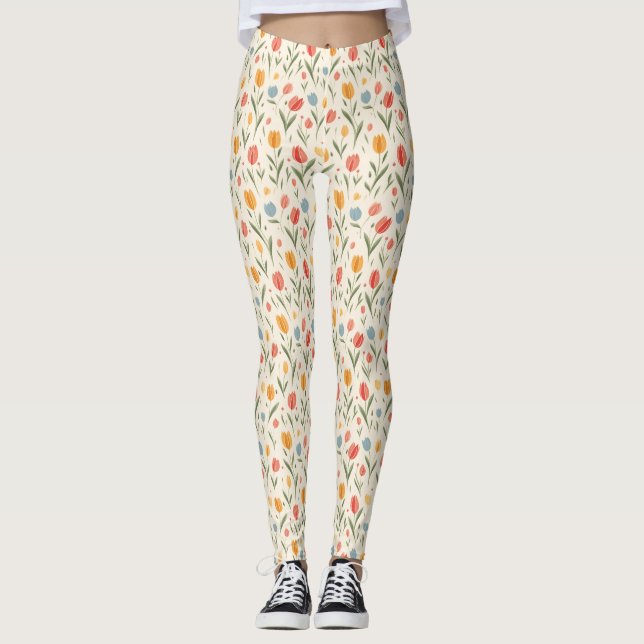 Legging Flores são a língua mais verdadeira do amor (Frente)