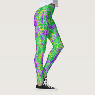 Legging Flores selvagens de verão num campo verde