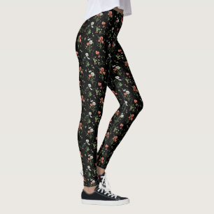 Legging Flores Selvagens Em Preto