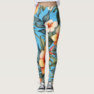 Legging Flores selvagens tropicais Elegantes