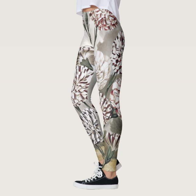 Legging Flores Variegadas Vintage com Céu Cinza (Esquerda)