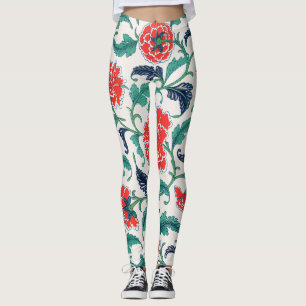 Legging Flores vermelhas