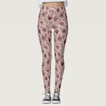 Flores Vermelhas Corações Burgundy Creme