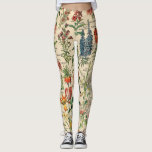 Legging Flores Vintage por Adolphe Millot<br><div class="desc">Flores Vintage de Adolphe Millot. 
Visite minha loja para obter um design mais interessante e mais opções de cores => zazzle.com/colorfulworld*</div>