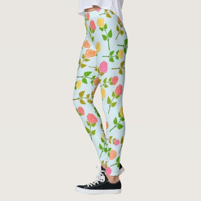 Legging Flores | Zazzle_Growth. (Esquerda)