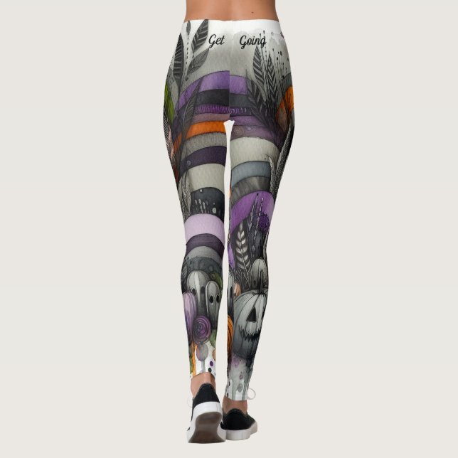 Legging Floresta Assombrada de Halloween Assustadora (Verso)