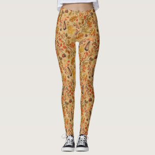 Legging Floresta autóctone em ocre