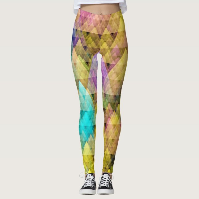 Legging Floresta Colorida (Frente)