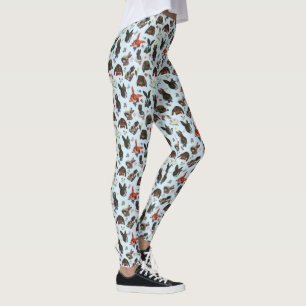 Legging Floresta de Coelhos primavera Floral