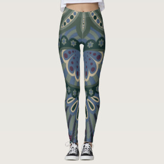 Legging Floresta de Inverno - Paisley Emplumado
