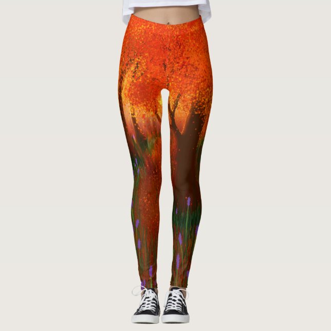 Legging Floresta de Nostalgia Outonal (Frente)