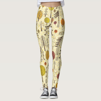 Legging Floresta de outono: Padrão Gráfico Invisível.