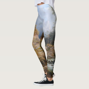 Legging Floresta do córrego da região selvagem por todo 