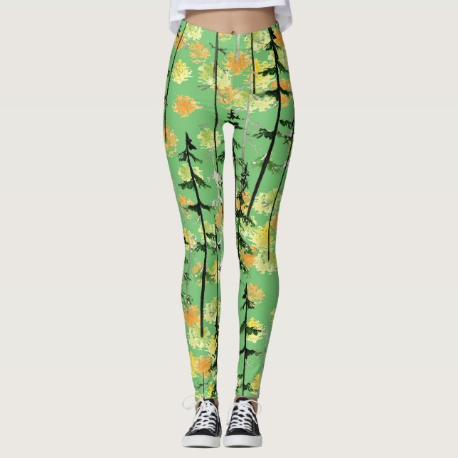 Legging Floresta do outono: Beleza Natural Sem Perfeição (Frente)