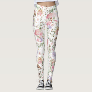 Legging Floresta Encantada de Fada Girly Floral